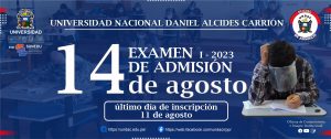 14 de agosto – examen de admisión