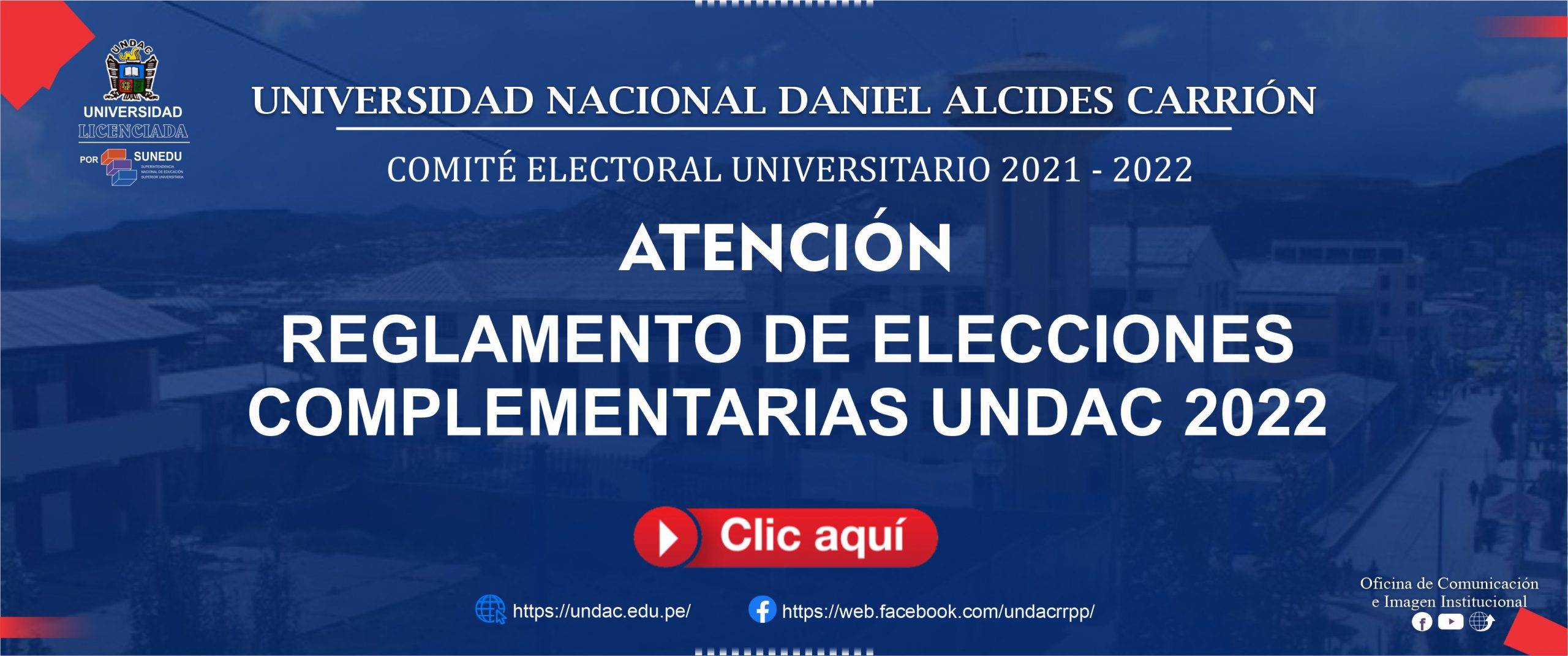 REGLAMENTO DE ELECCIONES COMPLEMENTARIAS UNDAC 2022