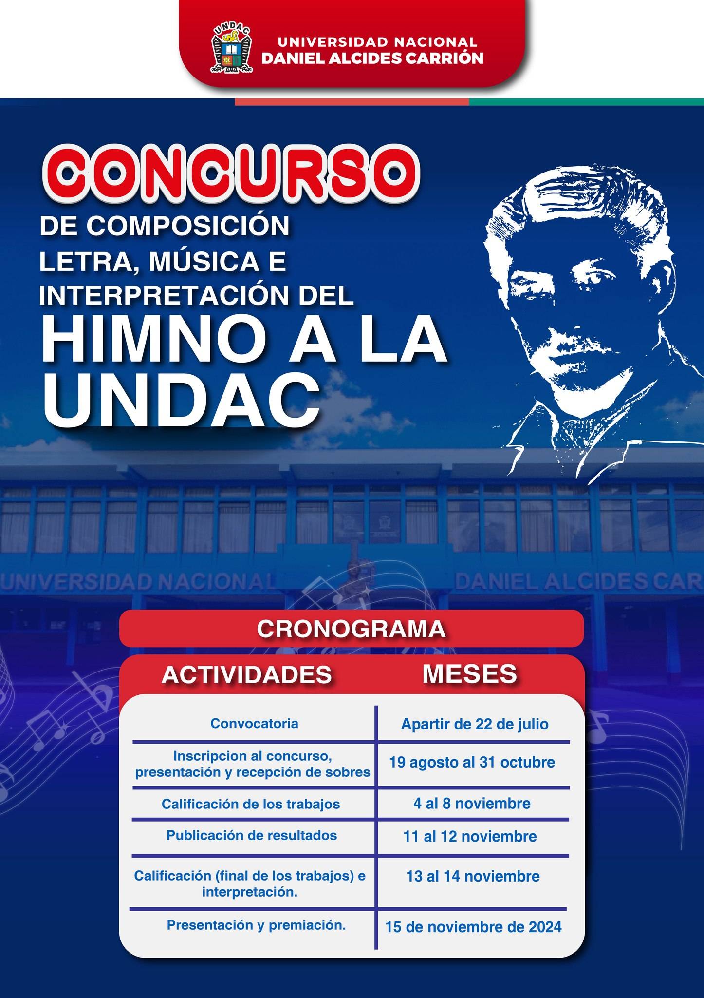 En este momento estás viendo “CONCURSO DE CREACIÓN Y COMPOSICIÓN DE LETRA, MUSICA E INTERPRETACION DEL HIMNO A LA UNIVERSIDAD